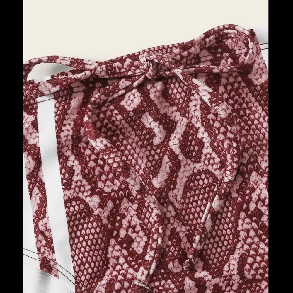 Pink, Snake Skin, Bikini Set - Picture 5 of 7